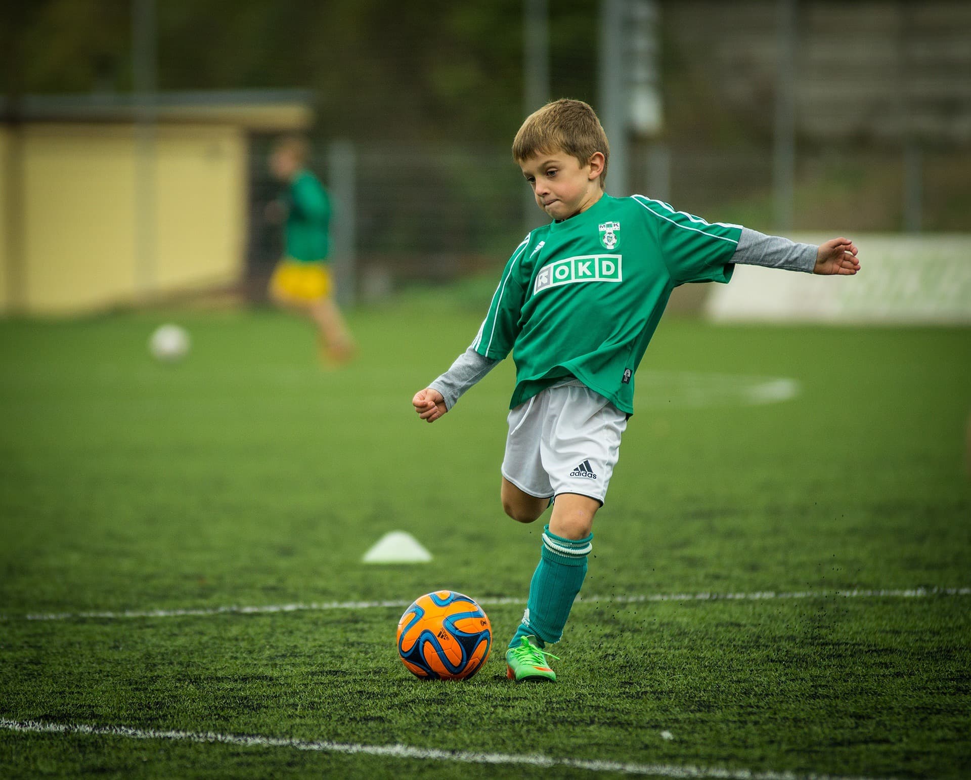 Boys soccer game during a Vision Elite Academy program in the Fraser Valley
